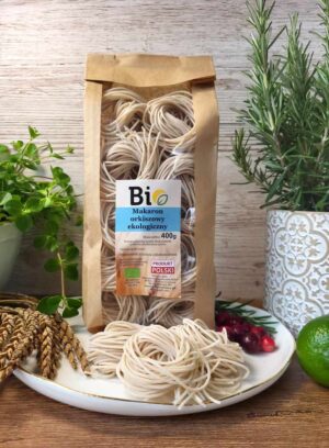 Ekologiczny makaron orkiszowy - spaghetti - 400g
