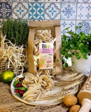 Ekologiczny makaron z płaskurki - tagliatelle - 400g