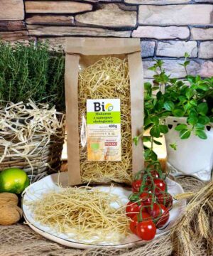 Ekologiczny makaron z samopszy cienki do rosołu - 400g