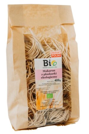 Ekologiczny makaron z płaskurki - spaghetti - 400g