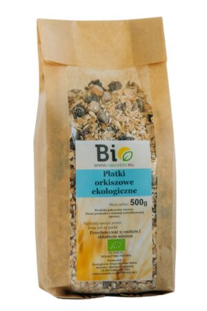 Ekologiczne płatki śniadaniowe orkiszowe z suszonymi owocami - 500g