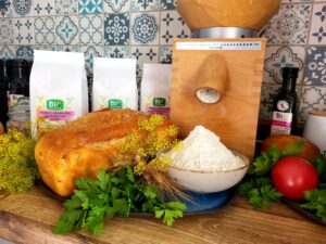 Chleb z płaskurki na zakwasie - ok. 500g