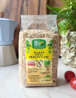 Ziarno owsa ekologiczne oczyszczone - 500g